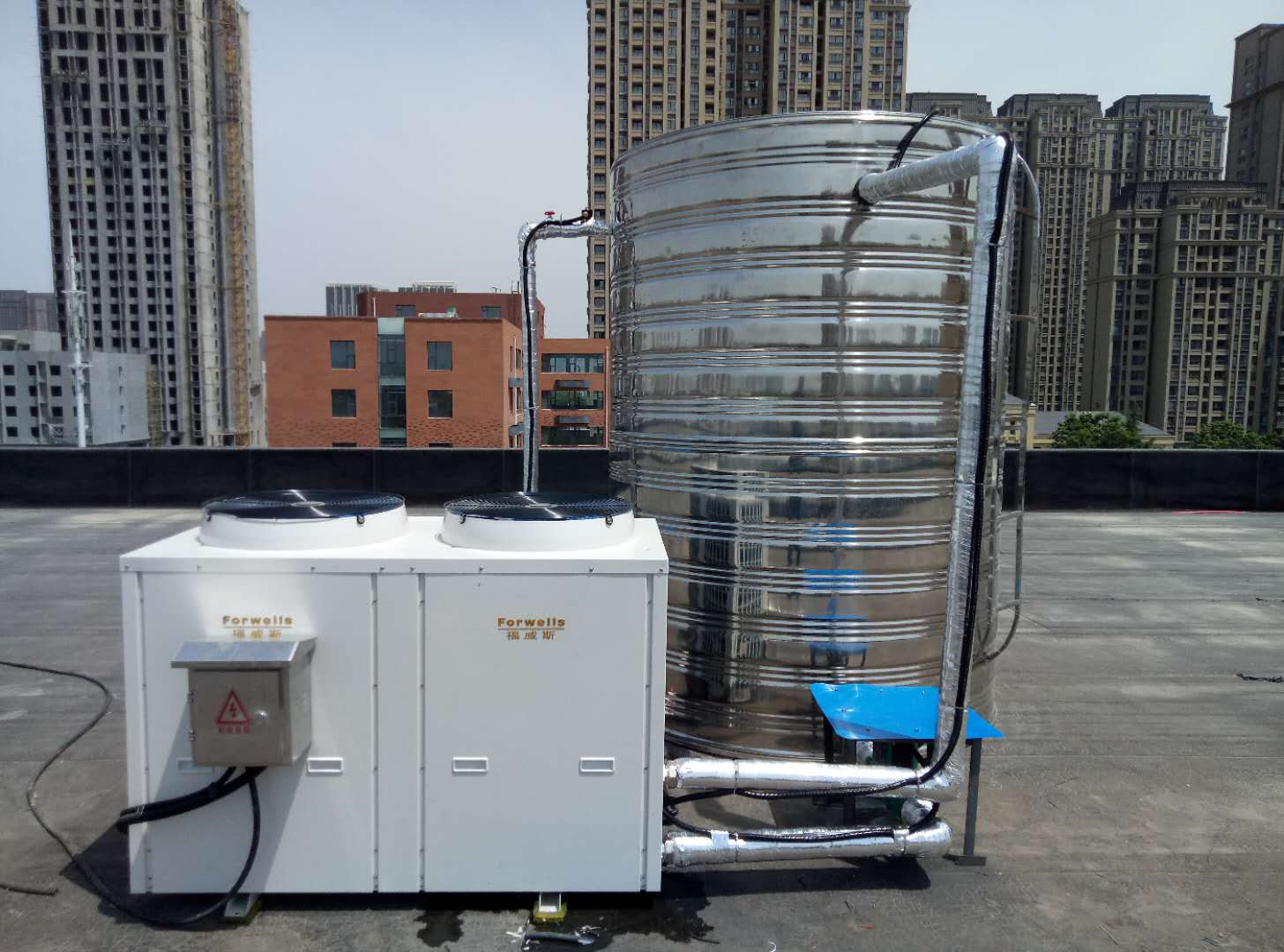 河南學(xué)校用空氣能熱水器，四季恒溫